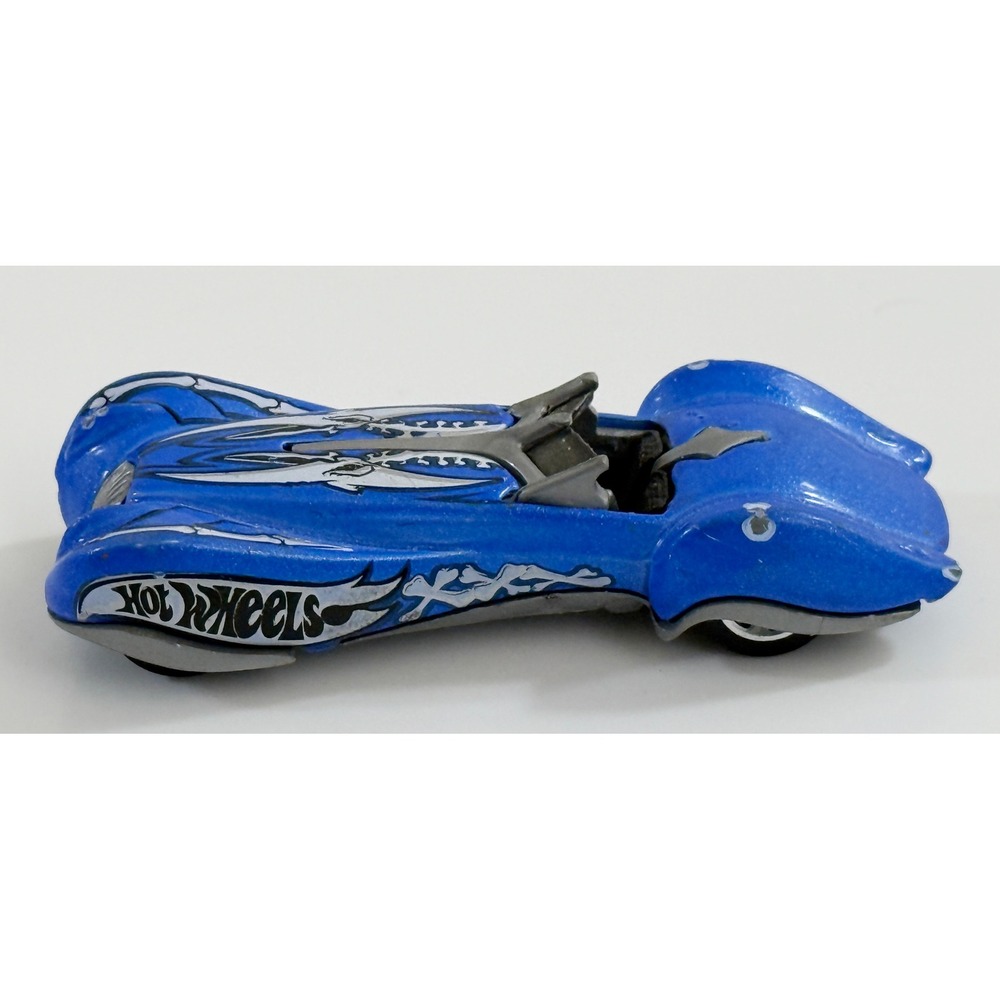Hot Wheels Phantastique Toy Car Kids 1:64 Blue Bone Graphics 1999 Vintage 25633